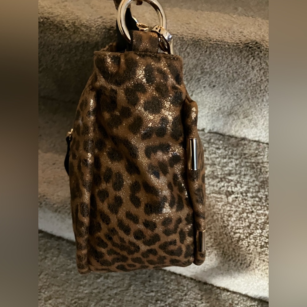 Jessica Simpson Leopard Print Crossbody Bag in Brown and Black - Picture 7 of 12